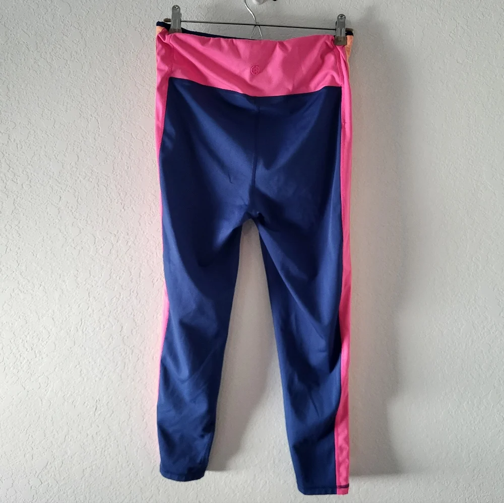 Lilly Pulitzer Luxletic Weekender High-Rise Midi Legging oyster bay Navy Size L - Picture 4 of 4